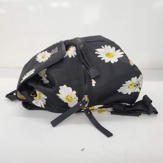 Kate Spade Daisy Flower Black Nylon Backpack image number 4