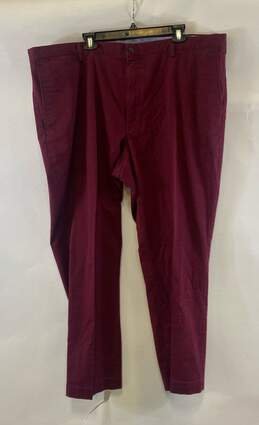 Polo Ralph Lauren Mens Wine Stretch Classic Fit Straight Leg Chino Pants Size 46