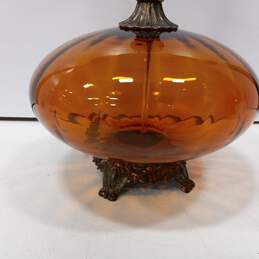 Leviton Amber Glass Table Lamp alternative image