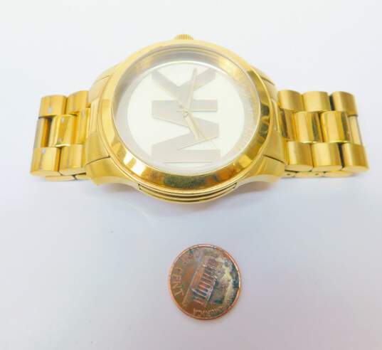 Michael Kors MK-5473 Gold Tone Stainless Steel Quartz Watch  186.6g image number 5