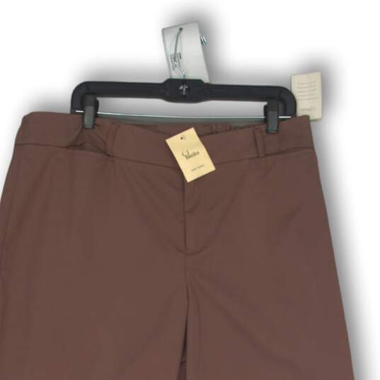 NWT C.J. Banks Womens Ankle Pants Straight Leg Comfort Stretch Beige Size 18W image number 3