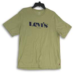 Levi's Womens Green Navy Blue Short Sleeve Round Neck Pullover T-Shirt Size M