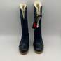 NWT Eddie Bauer Womens Navy Blue Black Rubber Round Toe Casual Snow Boots Size 7 image number 1