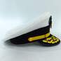 Vintage U.S. Navy Admiral Officer Uniform Visor Cap Bancroft Military Caps 7 1/4 image number 4