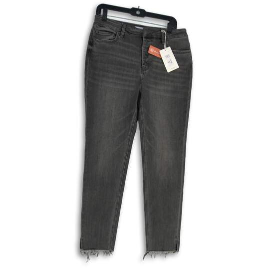 NWT Flying Monkey Womens Gray 5-Pocket Design Skinny Leg Jeans Size 31 image number 1