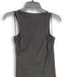 NWT Womens Black Sleeveless Asymmetrical Hem Side Zip Wrap Dress Size XS image number 4