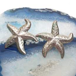 Taxco Sterling Silver Starfish Stud Earrings