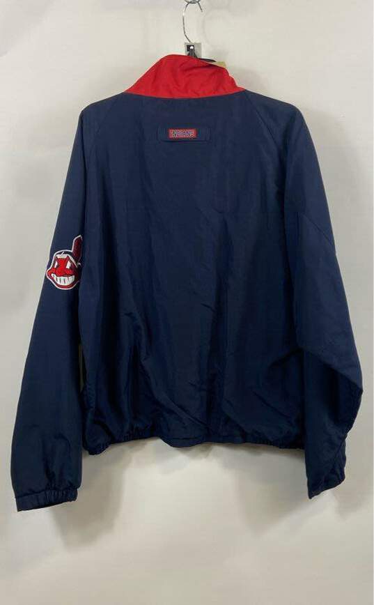 Cleveland Indians Mens Blue Cleveland Guardians MLB Windbreaker Jacket Size XL image number 2