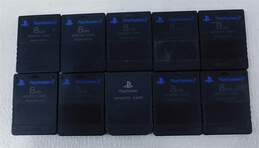 10 Count Sony PS2 Memory Card Lot