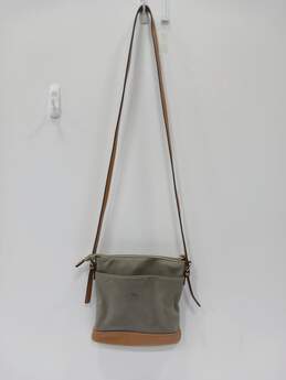 Tommy Hilfiger Gray/Brown Nylon & Leather Crossbody Bag alternative image