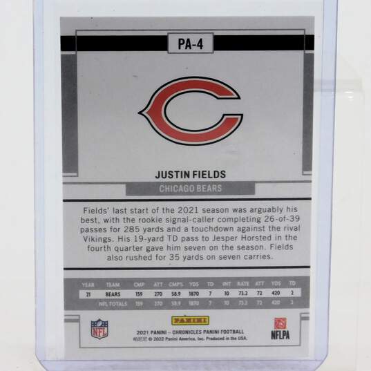 2021 Justin Fields Panini Rookie Chicago Bears image number 2