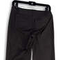 Womens Gray Flat Front Straight Leg Stretch Pockets Trouser Pants Size 0 image number 4