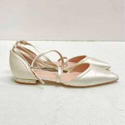 Kate Spade Strappy Low Pointed Toe Sandals White 7.5