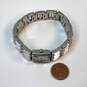 Designer Fossil Silver-Tone Clear Crystal Cut Stone Analog Bracelet Wristwatch image number 3