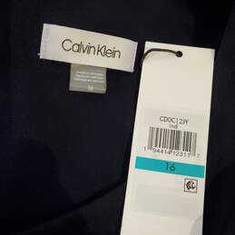 Calvin Klein Navy Sleeveless Dress NWT Women's Size 16 alternative image