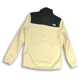 NWT The North Face Womens Black White Fleece 1/4 Zip Long Sleeve Jacket Size M alternative image