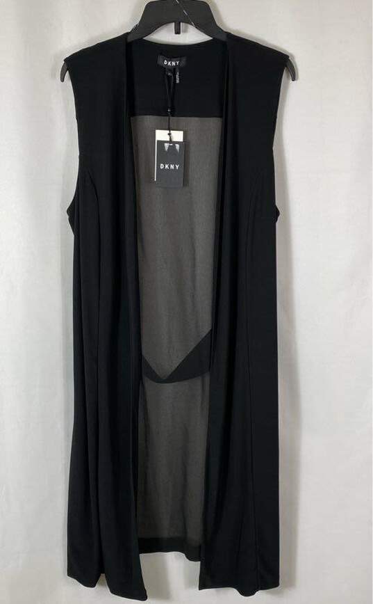 DKNY Black Sleeveless Blouse - Size Large image number 1