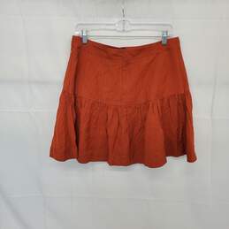 Banana Republic Burnt Orange Button Up Skirt WM Size M NWT alternative image