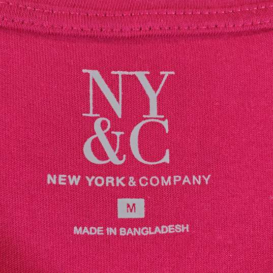 NY & Company Women Fuchsia Long Sleeve M NWT image number 2