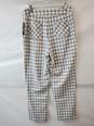 Danielle Bernstein x Macys Ivory White Plaid Pants Size 8 image number 2