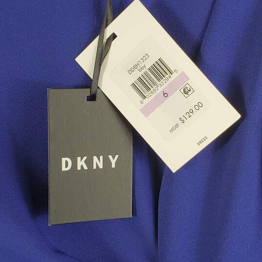 DKNY Women Blue Sheath Dress Sz 6 NWT image number 3