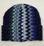 MISSONI NWT Blue Zig-Zag Pattern Scarf & Hat Set image number 4
