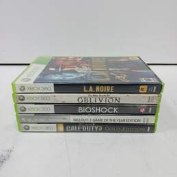 Bundle of 5 Microsoft Xbox 360 Video Games