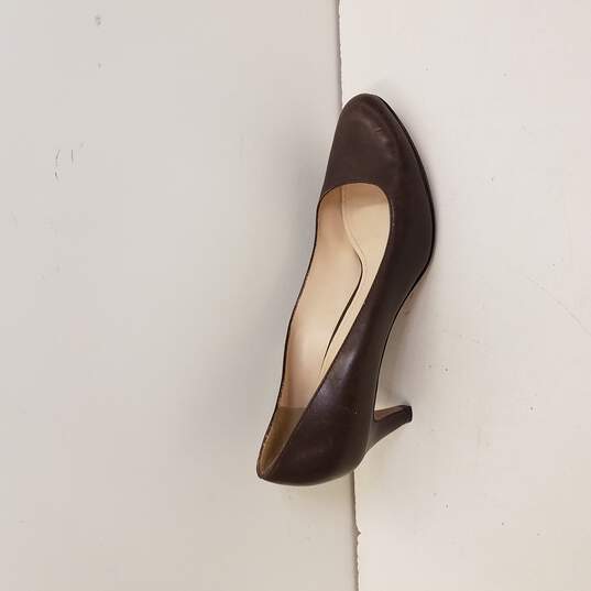 Prada Leather Pump Women's Sz.38 Chestnut Brown With COA By Authenticate First image number 1