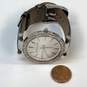 Designer Michael Kors MK-2350 Silver-Tone Leather Strap Quartz Analog Wristwatch image number 2
