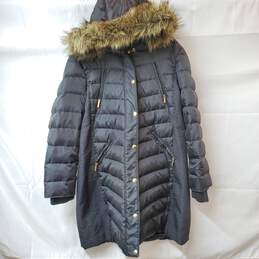 Michael Kors Black Hooded Winter Coat Women's Size XL