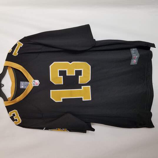 Buy the Nike NFL Men Black Saints #13 Thomas Jersey