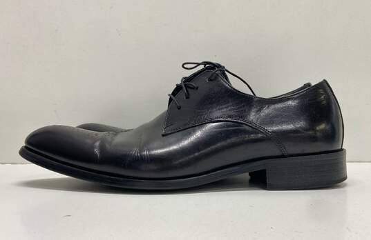 Carrucci KS479-04 Signature Burnished Black Derby Dress Shoes Men's SZ 10 image number 1