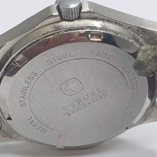 Vintage Men's Wenger Swiss SAK Design Stainless Steel Watch image number 6