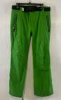 Mountain Force Womens Green Straight Leg Zip Pockets Ski Snow Pants Size 34 image number 1