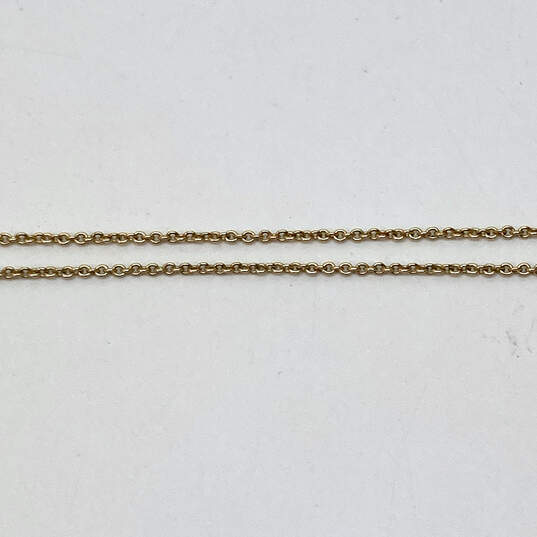 Designer Kate Spade New York Gold-Tone Lobster Link Chain Pendant Necklace image number 4