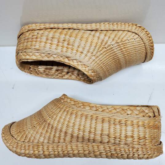 Buy the Handmade Woven Straw Clogs | GoodwillFinds