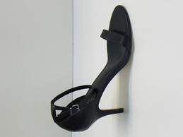 Aldo Women's Black Leather Open Toe Ankle Strap Heels Size 7.5