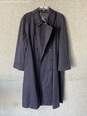 Authentic Burberry Mens Dark Blue Trench Coat Size 54R image number 1