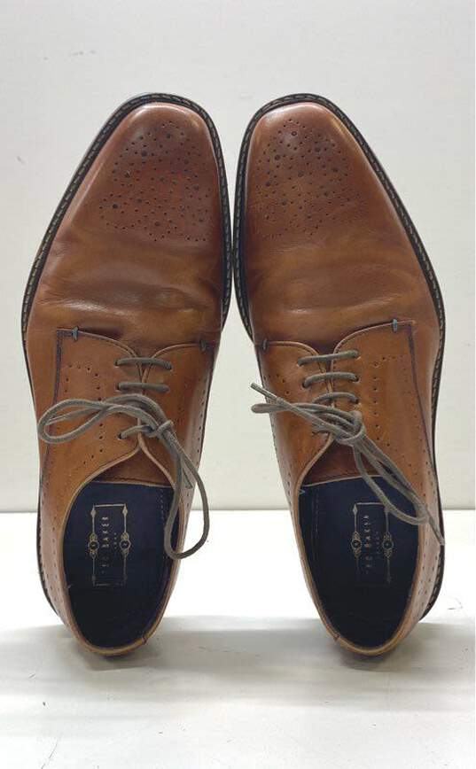 Ted Baker Men's Marar Brown Leather Brogue Dress Shoes Sz. 8 image number 5