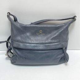 Kate Spade Black Leather Zip Crossbody Bag