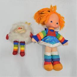 Vintage 1983 Rainbow Brite & Twink Sprite Plush Toy Dolls Hallmark