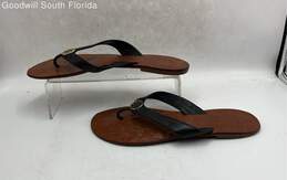 Tory Burch Womens Black Sandals Size 9