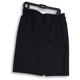Tahari Arthur S. Levine Womens Black Pinstripe Straight & Pencil Skirt Size 10