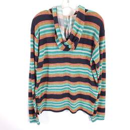 Billabong Black Striped Pullover Hoodie Top S NWT alternative image