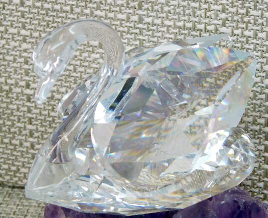 Swarovski Clear Crystal Swan Bird Figurine 131.5g image number 1