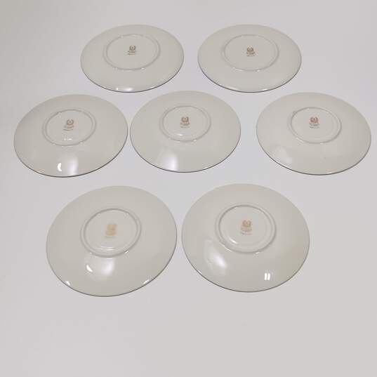 Vintage Set of 5 Lenox Olympia PL Saucers & 2 Bread and Butter Plates image number 3