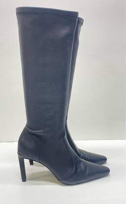 Camila Coelho Leather Caia Boots Black 7.5