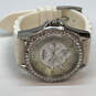 Designer Fossil ES-2344 White Strap Mother Of Pearl Dial Analog Wristwatch image number 3