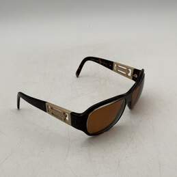 Adrienne Vittadini Womens Brown Gold Full Frame Square Sunglasses