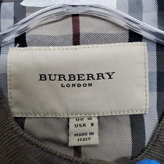 AUTHENTICATED WMNS BURBERRY LONDON CORDUROY PLEATED JACKET SZ 6 image number 4